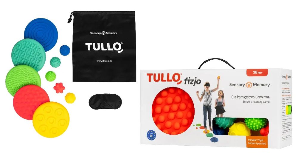 Sensoryczne dyski. Gra pamięciowo-dotykowa. Nowy Produkt