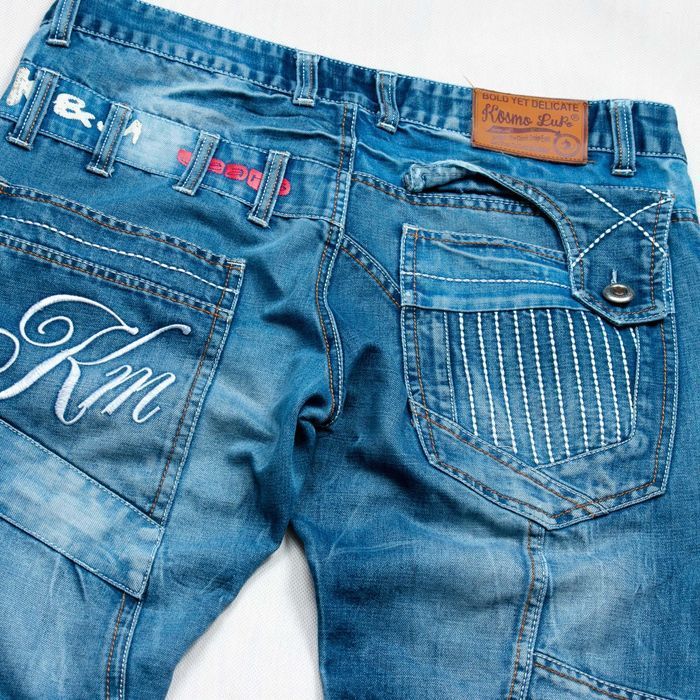 Kosmo&Lupo japan style jeans spodnie jeansowe y2k 34us