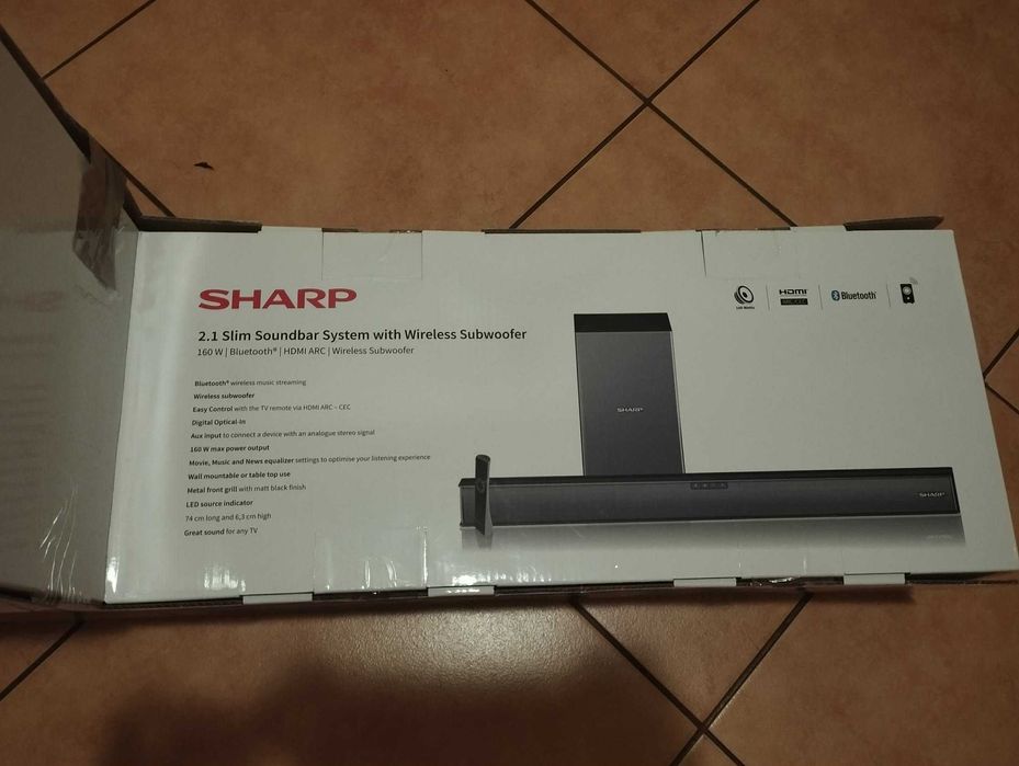 Soundbar Sharp HT-SBW182 2.1 Bluetooth