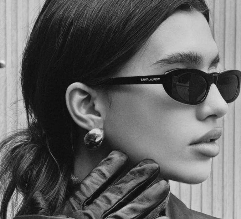 Оригінальні окуляри Saint Laurent 557 Shade 001 53