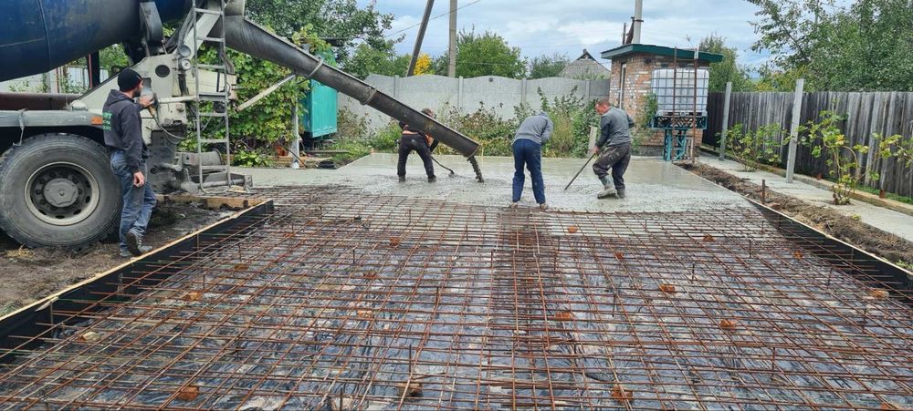 Бетонування.Добудови.Відмостка.Паркани.Фундамент.