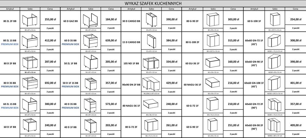Zestaw mebli ARIA Sandgrau 300 cm. SZYBKA WYSYŁKA . Kupno na szafki