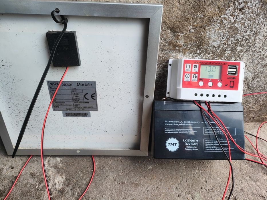 Zestaw solarny 10w 10ah