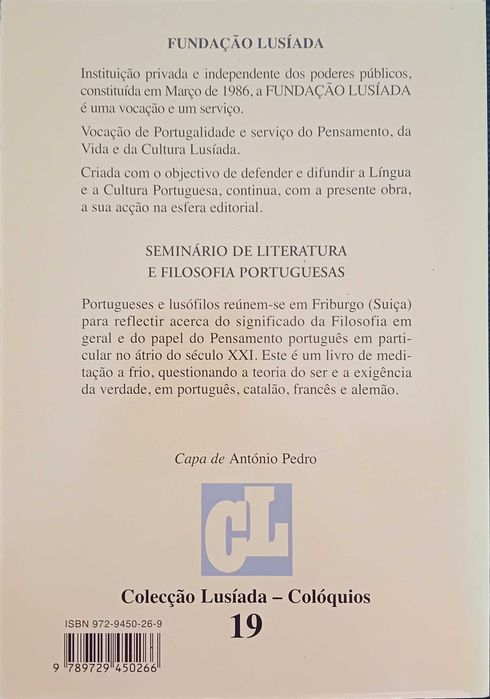 Seminário de Literatura e Filosofia Portuguesas (Actas)