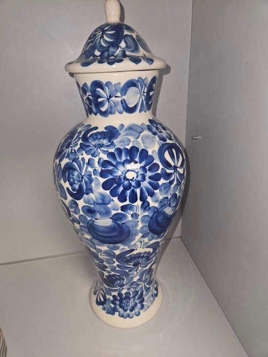 Porcelana fajans WŁOCŁAWEK duży wazon 44cm
