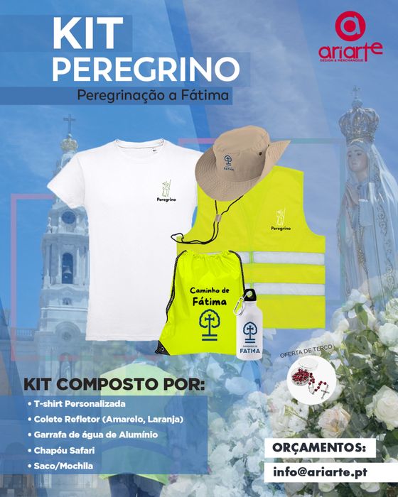 O Kit para peregrinação a Fátima64174045401218120