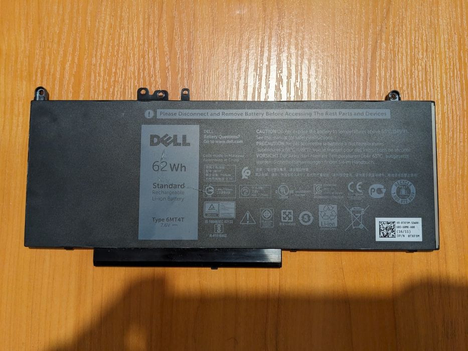 Батарея 6mt4t dell latitude precision 33%