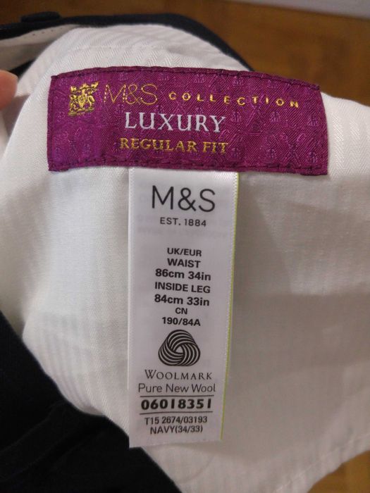 garnitur męski 100% wełniany LUXURY