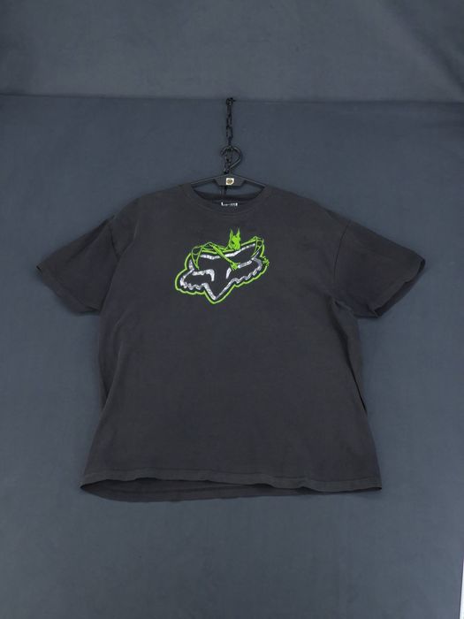 Vintage trash Fox Racing t-shirt koszulka motocross y2k grunge XL