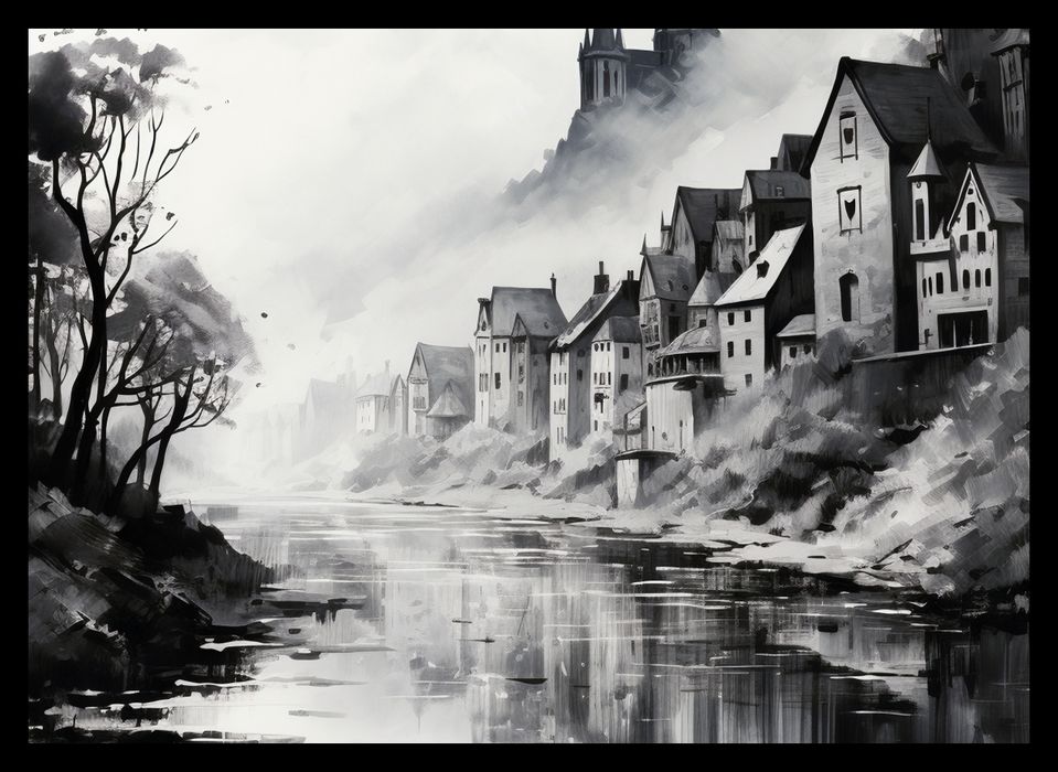 Plakat 35x25cm Mglisty Refleks