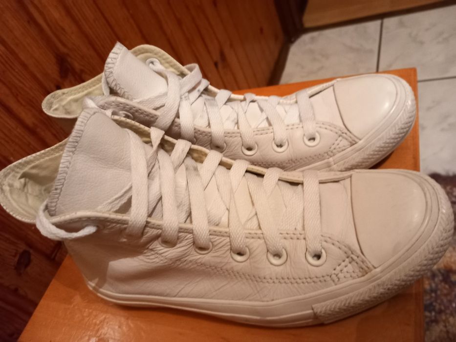 Skórzane trampki Converse rozm 39