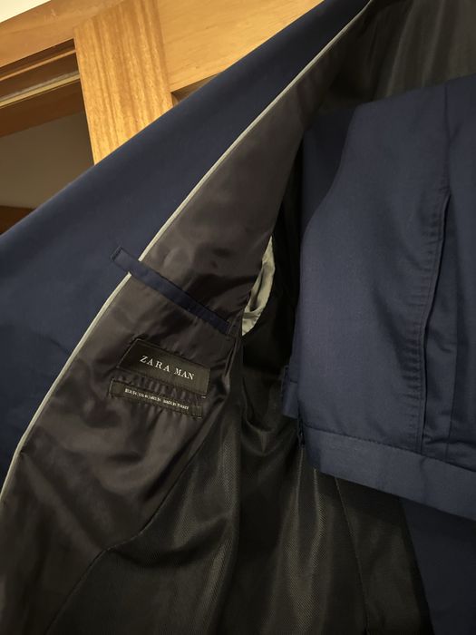 Fato Completo Azul Escuro Zara Man – Casaco 54 / Calças 44