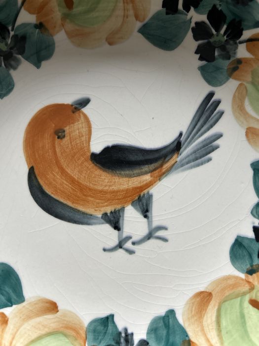 Włoclawek gleboki talerz z ptaszkiem