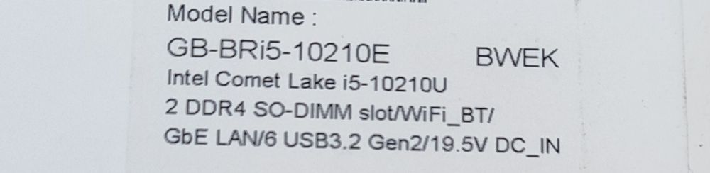 Mini PC Gigabyte Core i5 -16GB