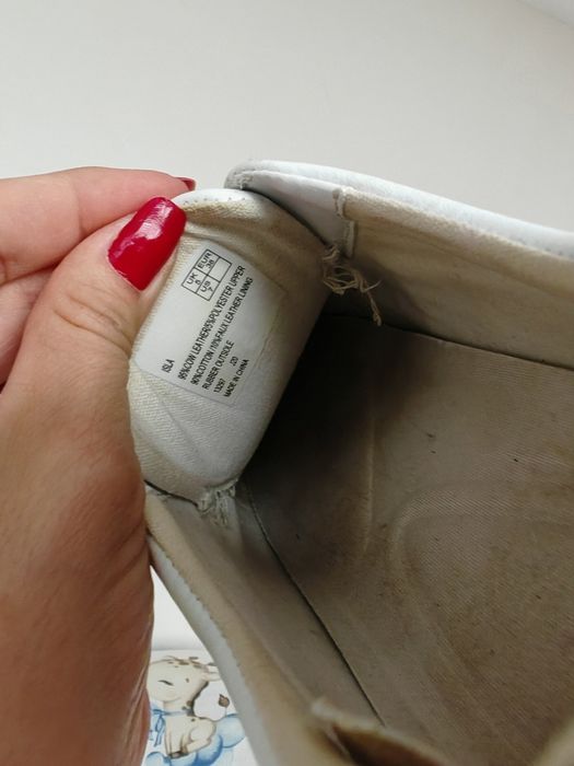 Damskie buty Ralph Lauren sneakersy na lekkiej platformie białe