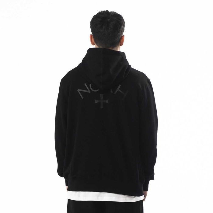 Худі NOAH Back Logo Zip-Up Hoodie Black
