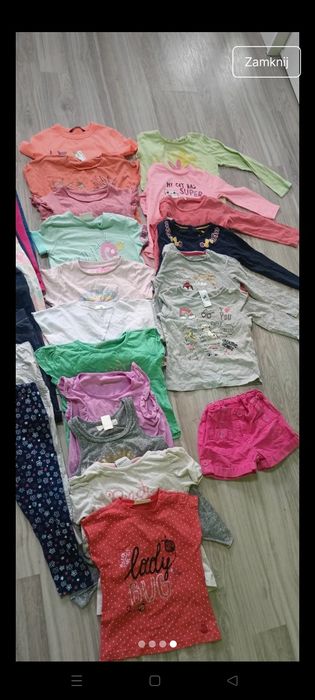 Ubranka 98/104/110 dziewczynka