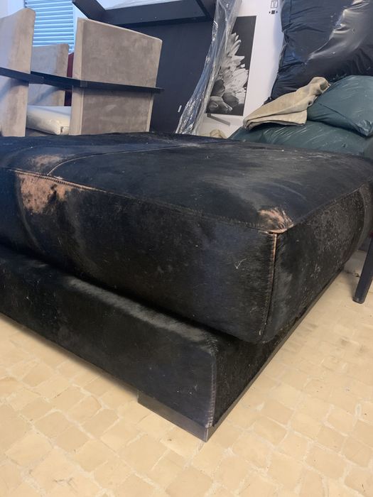 Puff preto para interior