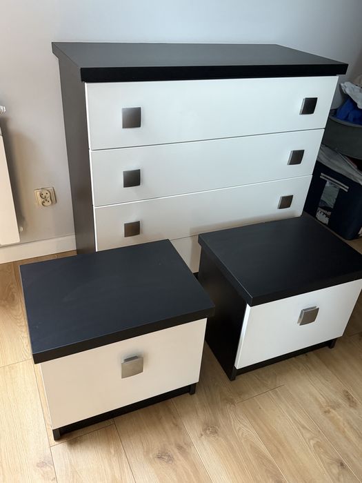 Komoda i 2 szafki nocne