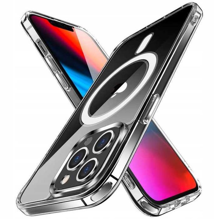 Etui do iPhone 15 MagSafe WZMACNIANE 360° Clear Case