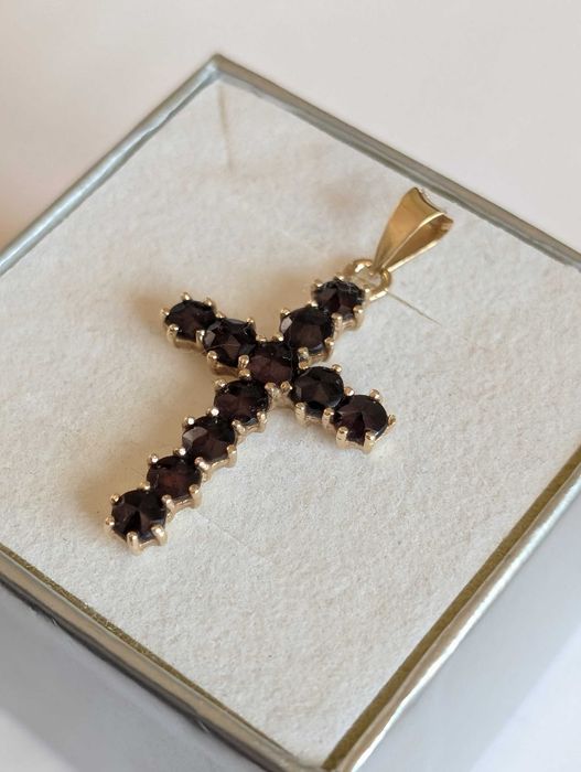 Złota zawieszka - krzyż 585 14K 2,81 g dł. 35 mm