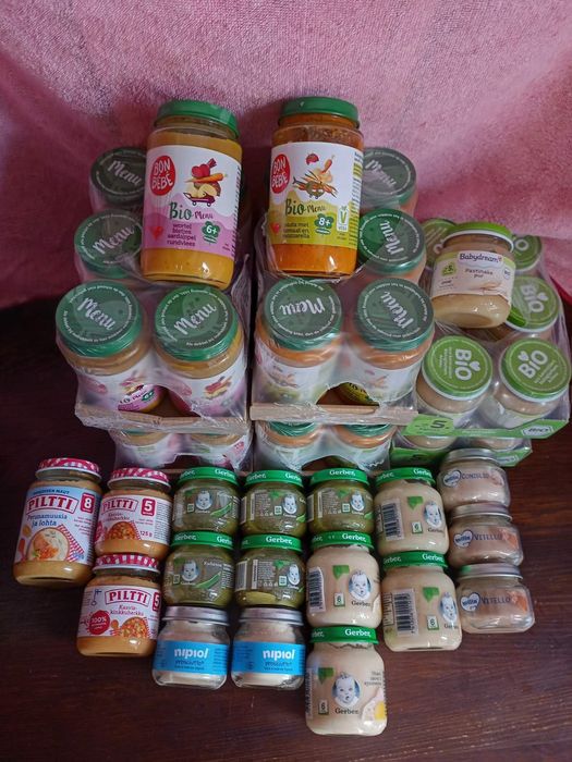 Пюре дитяче, овощні та мясні