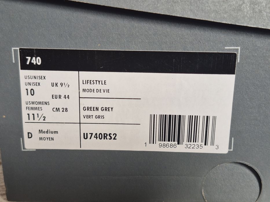 New Balance 740 "Green Grey" | 44 (28 см) | Оригінал