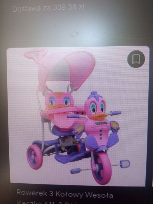 Daszek do rowerka kaczka