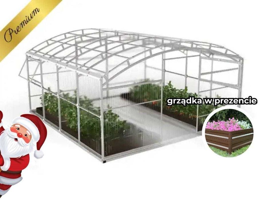 Szklarnia Ogrodowa 4m BOTANIC – Poliwęglan, Stal Ocynk, Całoroczna!
