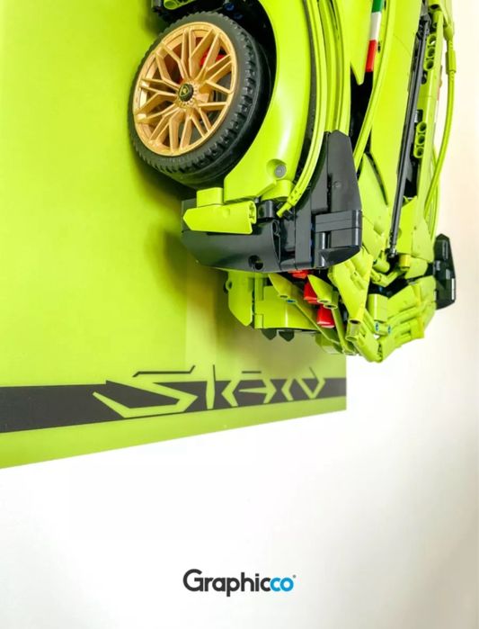 Expositor de Parede para Lego Technic 42115 Lamborghini Sián Acrilico