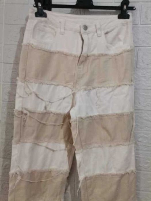 Spodnie rozmiar m szerokie nogawki wysoki sta cena 25 zł