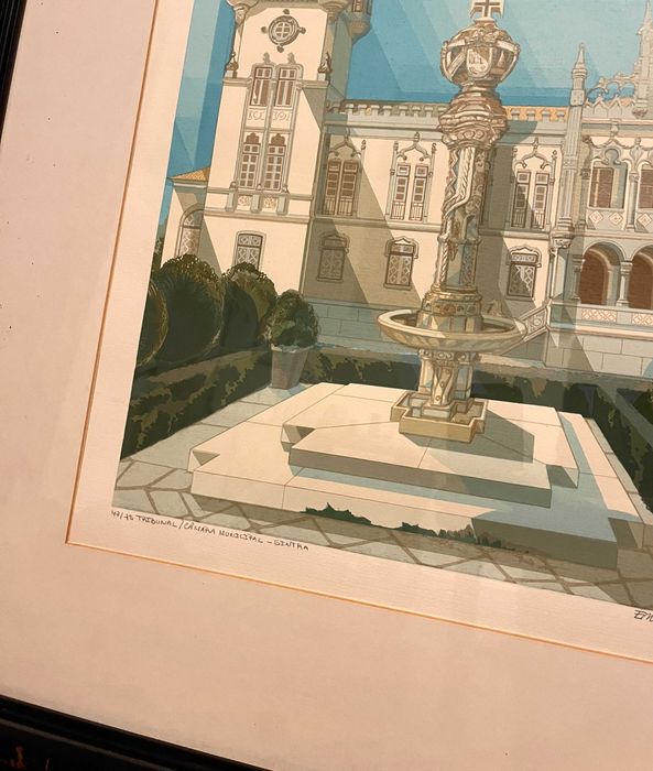 Serigrafia de Ernani Oliveira Câmara Municipal de Sintra 1992