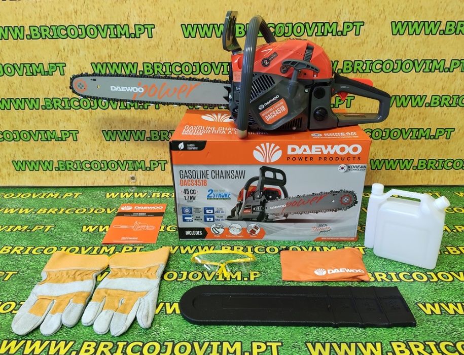 Motoserra DAEWOO 45cc - Lâmina 45cm + OFERTAS - NOVAS - LIQUIDAÇÃO