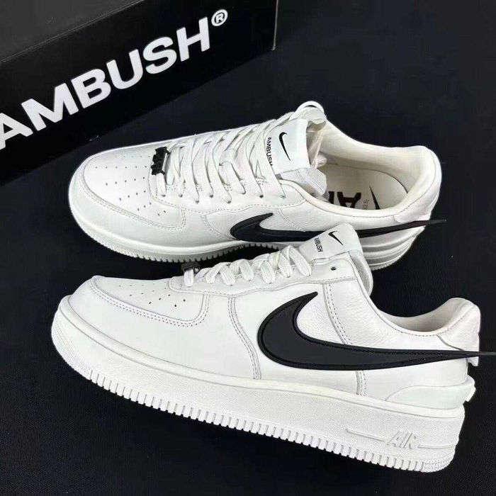 (БЕЗ ПЕРЕДОПЛАТИ)Nike Air Force x Ambush найк аір аер форс амбуш білі