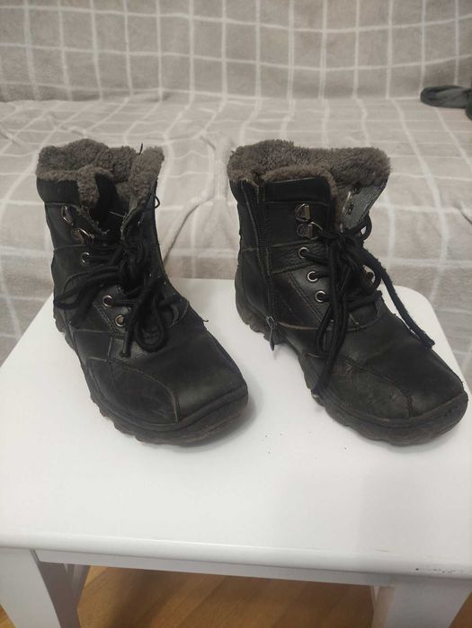 Зимові черевики, чорні, фірма GSask, 35 розмір 22,5 см для хлопчика