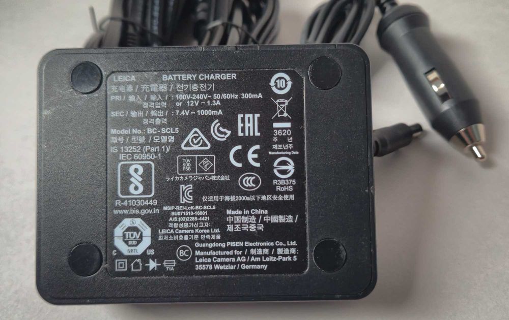 Leica M10 M10 R  BC-SCL5 Battery Charger + Bateria