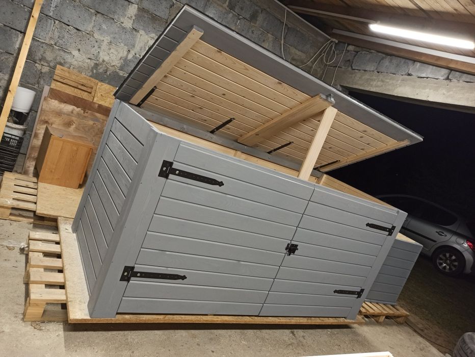 Zabudowa na kosze, schowek na rowery