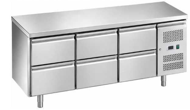 Bancada Refrigerada 6 Gavetas em Inox - NOVA