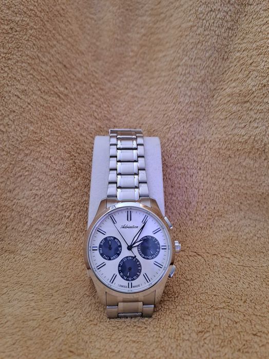 Adriatica Swiss Made A8277.52B3QF | Szafir | Niebieskie detale | Stan BDB