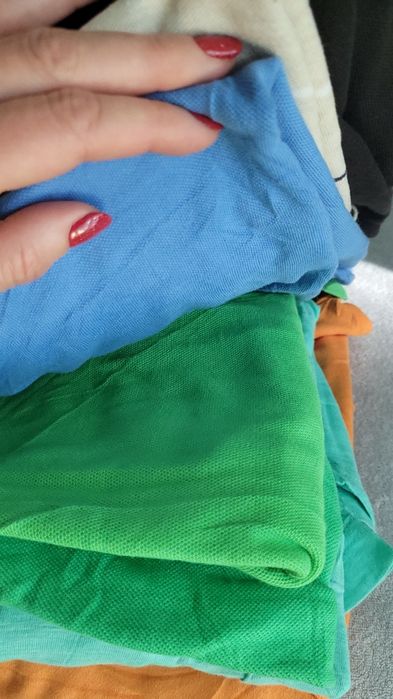 7x T-shirt polo, połówki r XXL