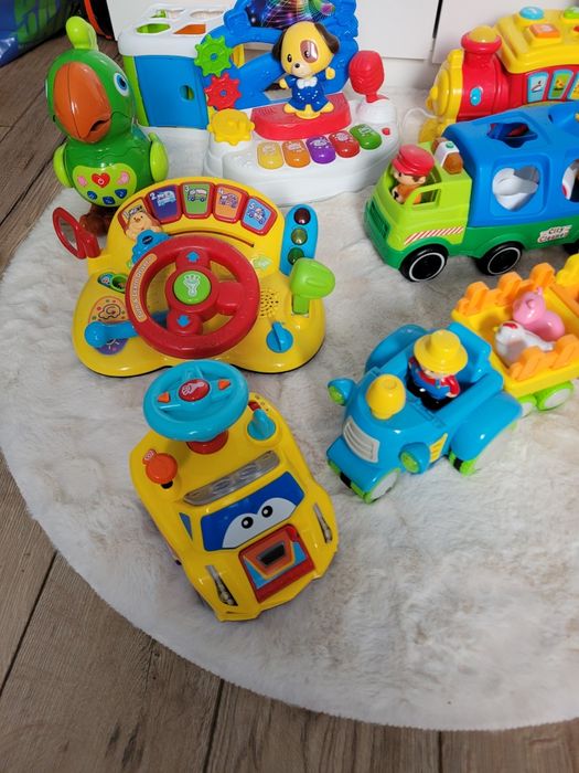 Zestaw zabawek interaktywnych edukacyjnych sorter pchacz