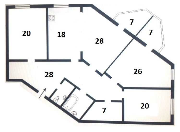 Вільна! Від власника! Продаж 4-к квартири вул. Раїси Окіпної 4. 5 пов.