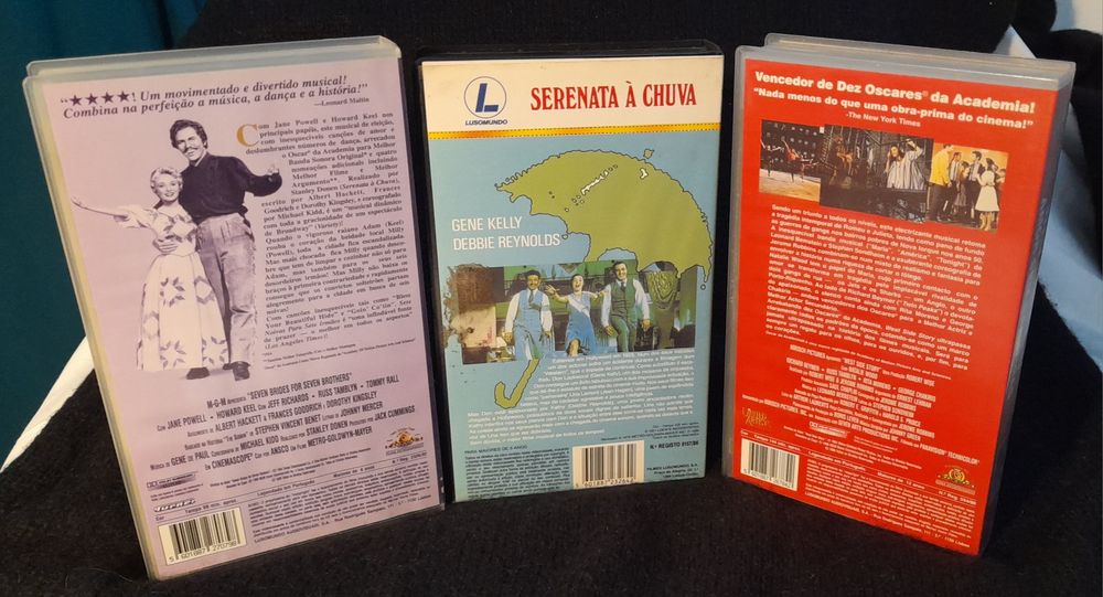 3 obras primas Musicais : pack de 3 VHS com caixa