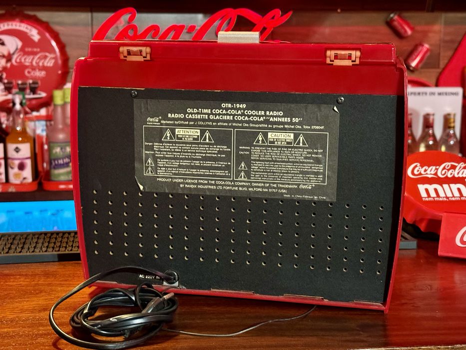Radio cassete coca-cola
