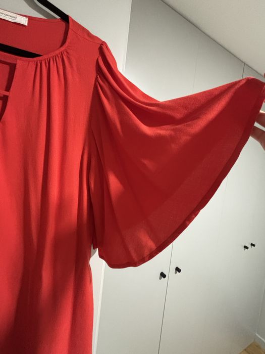 Vestido laranja L Promod