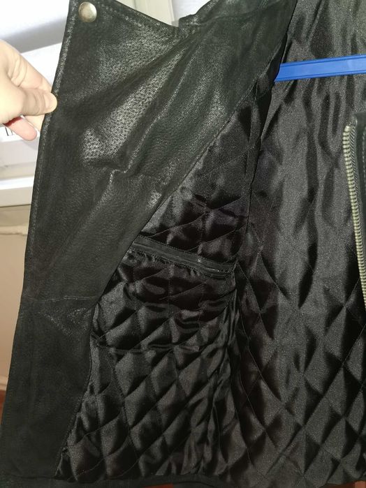 Kurtka męska ramoneska skórzana M