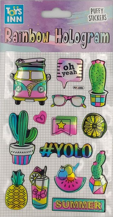 Naklejki Rainbow Hologram Toysinn Summer Stnux