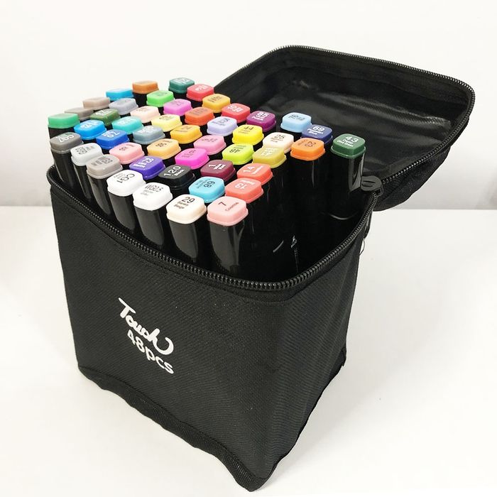 Набір скетч маркерів для малювання Touch 24 - 262 шт двосторонні флом