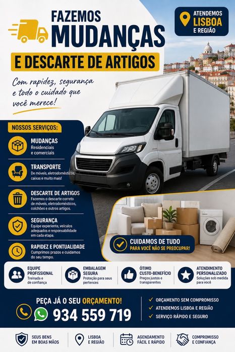 Transporte de Móveis e Pequenas Mudanças