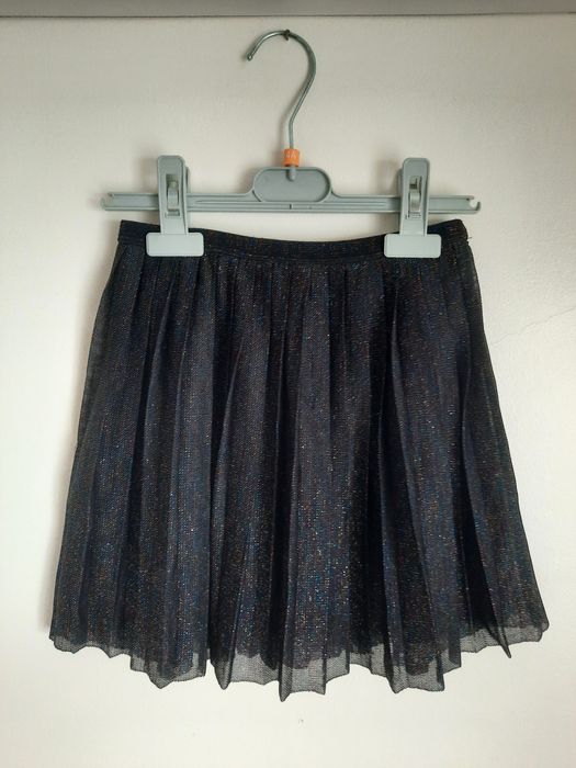 Saia preta brilhante p/criança